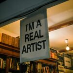 i'm a real artist signage